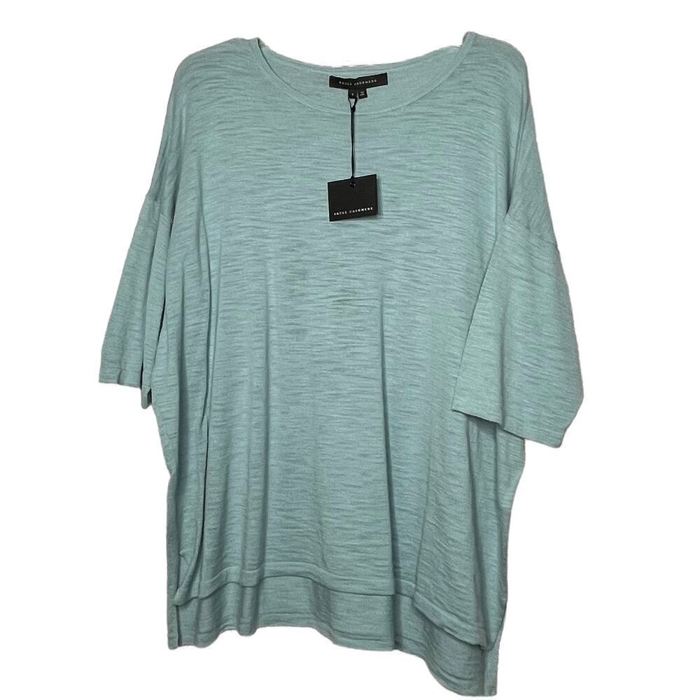 Skull Cashmere Women's Short Sleeve Sugar Skull Punk Sweater Top Size New Small
